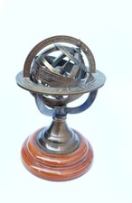 Solid Brass Armillary Globe Table Top Decorative Armillary Sphere Model Antique picture