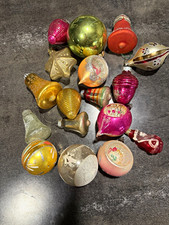 Vintage Glass Christmas Ornaments Lot of 17 - Shiny Brite, Indent Reflector picture