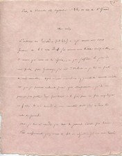 BANVILLE (Théodore Faullain de) writer, Moulins 1823-1891. 2 1etres signed picture