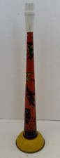 Vintage Tin Litho Halloween Noisemaker T Cohn Horn Witch Jol Owl Bat Moon picture