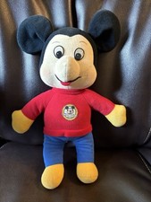 1976 Mickey Mouse Club Mickey Wind Up Musical Plush  Knickerbocker picture