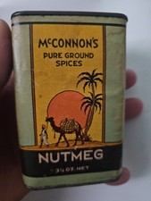 Vintage McConnon's Pure Ground Spices Nutmeg 3 1/4 Oz.  picture