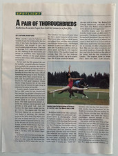 Lourdes Lopez the Racehorse & Ballerina Saratoga, NY Vintage 1987 SI Mag Article picture