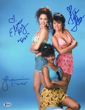 Tiffani Thiessen Voorhies Berkley Saved By the Bell Cast Signed Auto 11x14 BAS picture
