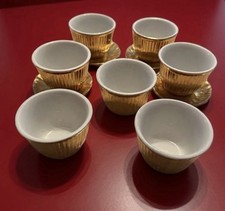 HallChina Golden Glo Georgetown Inn  Teacup & Saucer Sets  (4) & 3 Teacup(11 Pc) picture