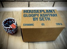 Houseplant Red and Aqua Gloopy Ashtray by Seth, Number 5/500 Limited Edition picture