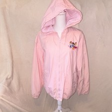 Vintage ‘90’s Disney Store Pink Hooded Zip-Up Jacket 