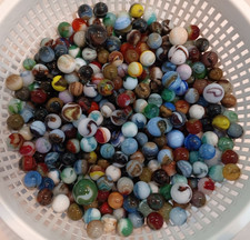 Vintage Jabo Marbles Lot- Lot Of 20 Marbles - Many Colors, Swirls picture
