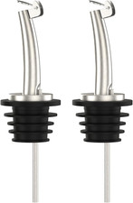 2 Pcs Oil Spout Liquor Bottle Pourer Spouts Stainless Steel Speed Pour Spouts Ol picture
