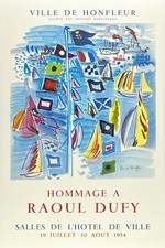 🎨 Raoul Dufy Art Print - 1954 Hommage A Raoul Dufy - 16x24 picture