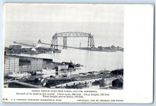 1905 Duluth Minnesota MN Postcard Aerial Bridge Ship Canal Second Its Kind World picture
