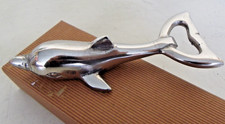 Dolphin Silver Tone Metal Bottle Opener Nautical Decor By Coastal Collection picture
