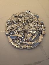 Holiday Collection  Godinger Cherub Trivet Or Wall Hanging Silver Plated picture