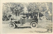 RPPC Antique Car & Driver w/ Passengers 1910s Real Photo Postcard NOKO picture