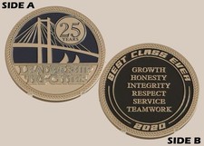 Tri-Cities Leadership 25 Years 2020 Best Class Ever Challenge Coin  3#D picture