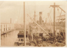 Antique World War I USS Siboney Troopship Miniature Photo picture