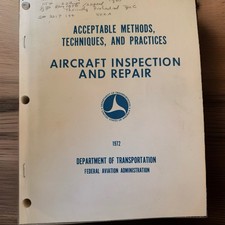 Acceptable Methods Techniques Practices Aircraft Inspection Repair DOT FAA 1972 picture