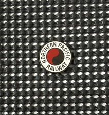 NORTHERN PACIFIC RAILWAY Railroad Train Souvenir Logo Lapel Hat Pin picture
