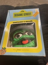 Vintage 1979 Ben Cooper Sesame Street Oscar the Grouch Halloween Mask Org tag picture