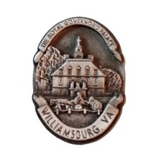 The Royal Governor's Palace Williamsburg Virginia Pewter Travel Souvenir Pin picture