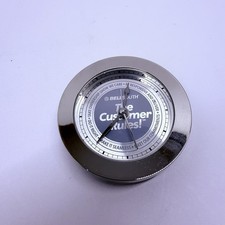 Vintage BellSouth The Customer Rules Promotional Desk Alarm Clock 3” Chrome picture