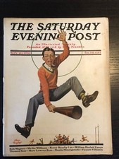Saturday Evening Post  Nov 20, 1926   Male Cheerleader Cover Art by: Alan Foster picture