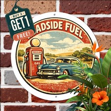 Classic Style Rustic Charm Antique Look Round Aluminum Sign picture
