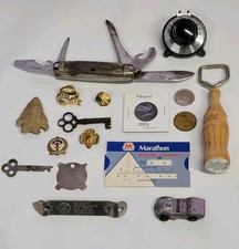 Grandpa's  JUNK DRAWER LOT  Vintage Collectibles for Parts/Repair/Resell/Display picture
