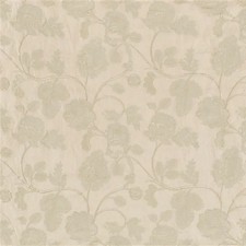 Jasper Floral Vine Crewel Embroidery Linen Fabric- Chennai Sand 0.60 yds JW 7420 picture
