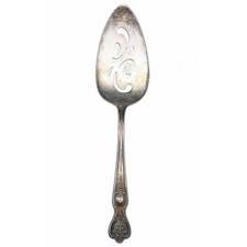 Vtg. WM Rogers Extra Plate Pierced Cake Pie Server Original Rogers Silverplate picture
