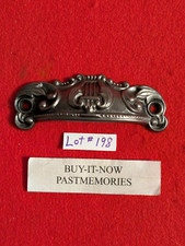 VINTAGE 1870's CAST IRON CABINET DRAWER PULL HANDLE, ANTIQUE HARDWARE LOT #198 picture