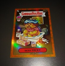 2025 GPK Worst of Garbage Pail Kids Sicky Vicky #95b Sour Orange /25 SP picture