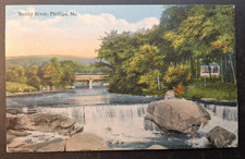 Phillips Maine Sandy River Postcard circa 1910 picture