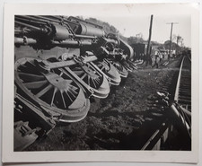 Northern Pacific Railroad Train Derailment in Montana: 1930's Snapshot Photo picture