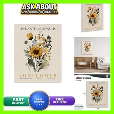 Stupell Industries Sunflower Bundle Floral Still Life, 24 x 30 Inch Canvas Wall picture