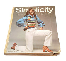 Simplicity Pattern Book June 1970 Large Store Counter Catalog 70s Mod Fashions picture