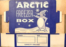 1950s Arctic Freezer Box w/ the Artic Freezer Penguin - New York, NY. 