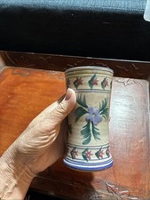 VTG Weller Pottery Bonito Vase- Hand Painted Floral Art Deco 1920s Artist Signed picture