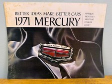 1971 Mercury Marquis Monterey Cougar Comet Dealership Sales Catalog Brochure Ad picture