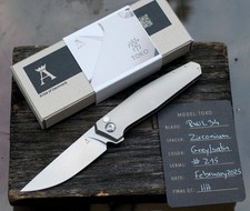 Anso of Denmark Toko RWL 34 Zirconium Titanium Button Lock Flipper Knife picture