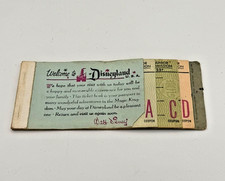 June 1961 Disneyland Junior 15 Adventures Ticket Book A C D Coupons Vintage picture