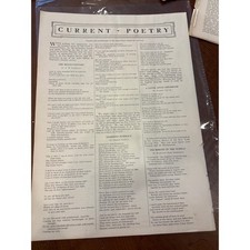 Vintage 1921 Literary Digest Poetry Print D.H. Lawrence Robert Graves PAX Ad picture