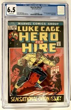 Hero For Hire #1 1972 CGC 6.5 F+🔑 1st Luke Cage 1st Diamondback picture