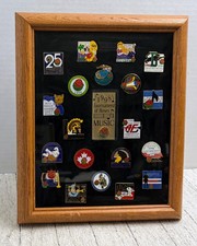 Lot of 20 Framed Rose Parade Pins 1998 Tournament of Roses picture