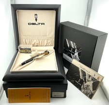 DELTA AMERIGO VESPUCCI Ballpoint pen BLACK/WOOD LE 931 NEW Year 2014 picture
