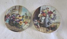 (2) Flowers From Grandma's Garden Series Collector Plates picture