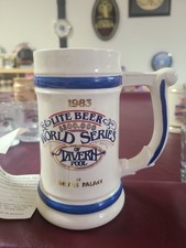 1983 MILLER LITE BEER STEIN MUG WORLD SERIES OF TAVERN POOL AT CAESARS PALACE picture