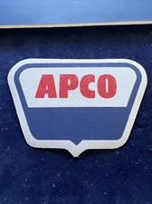Vintage APCO Oil Corporation Red White Blue Iron-on Patch picture
