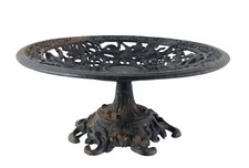 Robert Emig Cast Iron Mythology Openwork Pedestal Compote Tazza Bowl 11x4