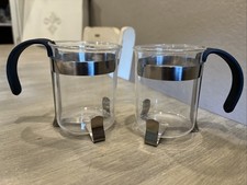 Vintage BODUM Italy by Flavio Rialto (2)French Press Coffee Cups Espresso Mugs picture